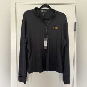 Greyson LSU Black Quarter Zip NWT